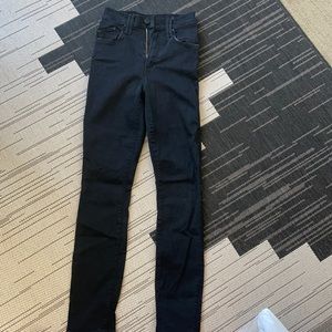 Mother Skinny/ straight high rise jeans